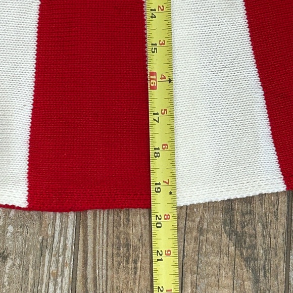 Francesca’s size Medium Ladies Christmas Holiday Sweater Dress Red and White - Picture 5 of 8